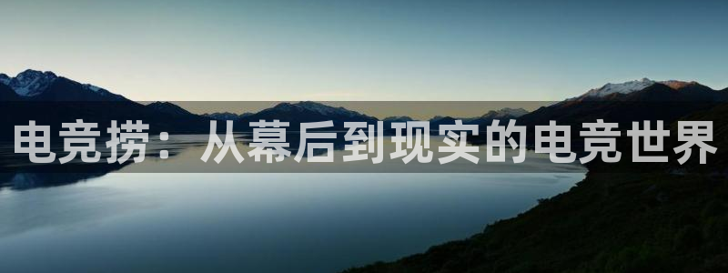 火狐电竞app官网：电竞捞：从幕后到现实的电竞世界